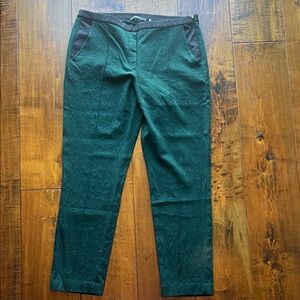 Elie Tahari 30" inseam Forest Green Wool Dress Pants